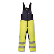 ergodyne N-Ferno 6479 Hi-Vis Freezer Bib Overalls, Large, Lime (41284)