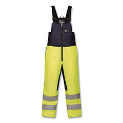 ergodyne N-Ferno 6479 Hi-Vis Freezer Bib Overalls, 3X-Large, Lime (41287)