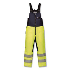 ergodyne N-Ferno 6479 Hi-Vis Freezer Bib Overalls, 4X-Large, Lime (41288)