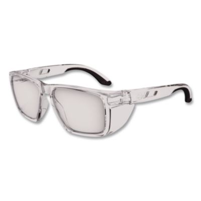 ergodyne Skullerz SIXTEN Anti-Scratch Enhanced Anti-Fog Safety Glasses with Side Shields, Clear Full Frame, Clear Dual Lens (58210)