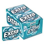 Wrigley's Extra Polar Ice Sugar-Free Gum, Polar Ice, 15 Sticks/Pack, 10 Packs/Carton (22002641)