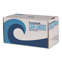 Boardwalk Drawstring Kitchen Bags/Liners, Drawstring, 13 gal, 24" x 28", White, 50 Bags/Roll, 2 Rolls/Carton (1DK100)