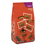 Reese's Milk Chocolate Peanut Butter Assortment Snack Size Candy, Individually Wrapped, 28.05 oz Bag (HEC93922)