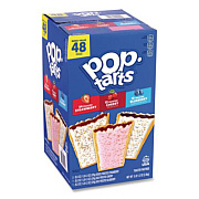 Kellogg's Pop Tarts, Assorted Flavors: Strawberry, Blueberry Cherry, 5 lb 1.2 oz Box, 48 Pastries/Carton (22002628)