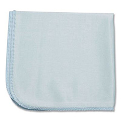 Rubbermaid Commercial Executive Series Hygen Cleaning Cloths, Glass Microfiber, 16 x 16, Blue, 12/Carton (Q630)