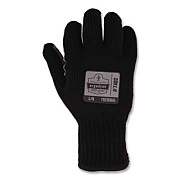 ergodyne ProFlex 7402 Thermal Knit Cooler Gloves, 10" Long, Small (7), Black (10612)