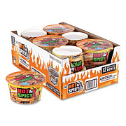 Nissin Hot and Spicy Chicken Soup Bowl, Chicken, 3.32 oz Bowl, 12/Carton (22002656)