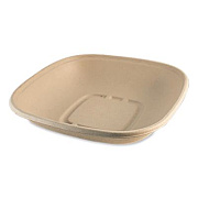 World Centric Fiber Bowls, 32 oz, 8.3 x 8.3 x 1.8, Natural, Paper, 400/Carton (BQSC32LFS)