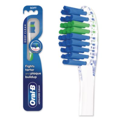 Oral-B Advanced Clean Soft Bristle Toothbrush, Randomly Assorted Colors, 72/Carton (10998)