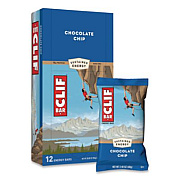 CLIF Bar Energy Bar, Chocolate Chip, 2.4 oz, 12/Box (160004)