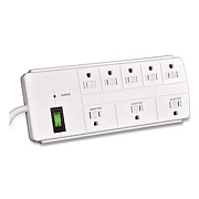 GoGreen Power 8 Outlet Surge Protector, 6 ft Cord, 750 J, White (GG18316WH)