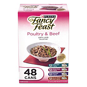 Fancy Feast Poultry and Beef Variety Pack, Assorted Flavors, 3 oz Can, 48/Carton (22002665)