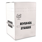 Berkley Square Polypropylene Stirrers, 5", White, 1,000/Pack (1241210)