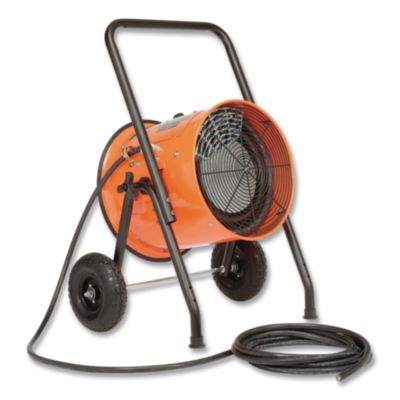 Global Industrial Portable Salamander Heater with Adjustable Thermostat, 480 V, 15,000 W, 21.59 x 28 x 38.5, Orange (653672)