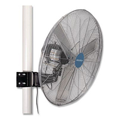 Global Industrial Deluxe Oscillating Fan, Pole or Column Mount, 30", 7,300 CFM, 1/2 hp (293158)