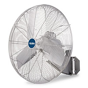 Global Industrial Washdown Wall Mount Fan, 24", 1 Speed, Silver (293018)