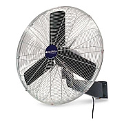 Global Industrial Oscillating Wall Mount Fan, 24", 3 Speeds, Black (607050)