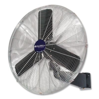 Global Industrial Oscillating Wall Mount Fan, 30", 3 Speeds, Black (607051)