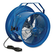 Global Industrial High Velocity Drum Fan with Yoke Mount, 18", 1 Speed, Blue (293093)