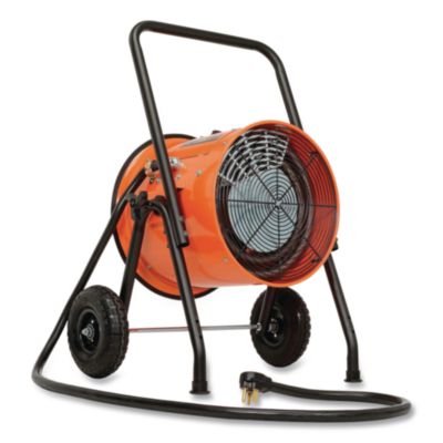 Global Industrial Portable Salamander Heater with Adjustable Thermostat, 10,000 W, 21.59 x 28 x 38.5, Orange (653558)