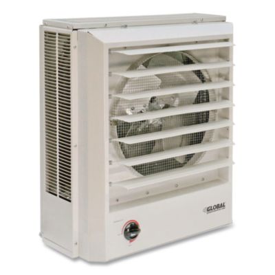 Global Industrial Unit Heater Horizontal or Vertical Downflow, Multi-Watt, 10,000 W, 19 x 8.5 x 21.44, White (246133)