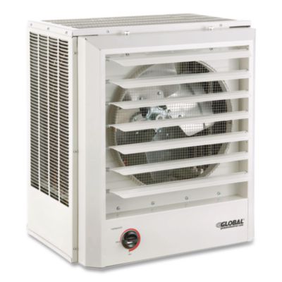 Global Industrial Unit Heater, Horizontal or Vertical Downflow, 15,000 W, 19 x 13.75 x 21.44, White (246134)