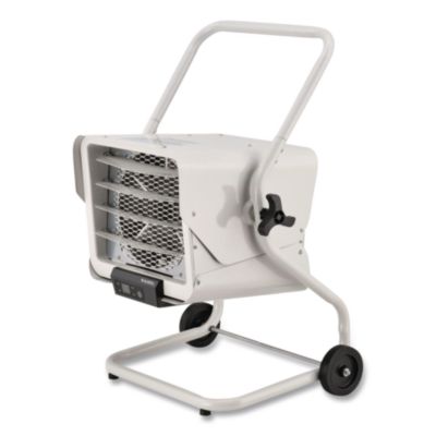 Global Industrial Portable Heater with Built-In Thermostat, 5,000 W, 14.12 x 17.5 x 19.62, White (246737)