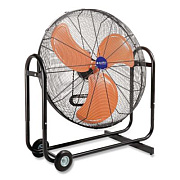 Global Industrial Portable Tilt Blower Drum Fan, 36", 2 Speeds, Black/Orange (258320)