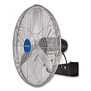 Global Industrial Deluxe Oscillating Wall Mount Fan, 24", 3 Speeds, Silver (258321)