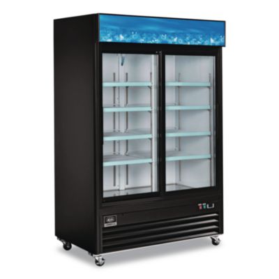 Global Industrial Nexel Merchandiser Refrigerator, 45 cu ft, Black (243006)
