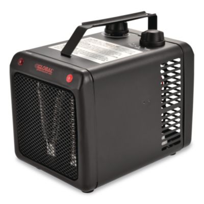 Global Industrial Portable Heater, 1,500 W, 5.31 x 7.12 x 4.93, Black (246099)