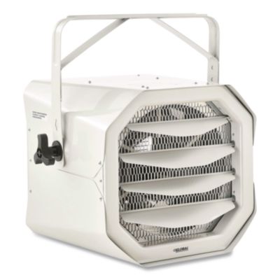 Global Industrial Unit Heater, Horizontal Downflow, 10,000 W, 18.13 x 16.75 x 16.06, White (246102)