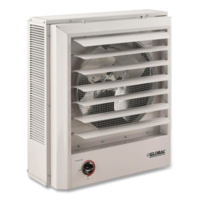 Global Industrial Unit Heater, Horizontal or Vertical Downflow, 10,000 W, 18.12 x 16.75 x 16.06, White (246103)