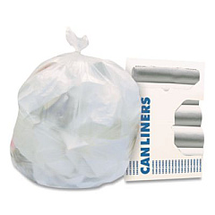 Heritage Linear Low-Density Can Liners, 30 gal, 0.65 mil, 30" x 36", Clear, 250/Carton (H6036HC)