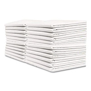 Hoffmaster Tissue/Poly Tablecovers, 82" Diameter, White, 25/Carton (210101)