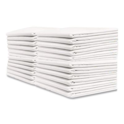 Hoffmaster Tissue/Poly Tablecovers, 82" Diameter, White, 25/Carton (210101)