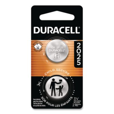 Duracell Lithium Coin Batteries, 2025, 2/Pack (DL2025B2PK)
