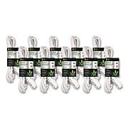 GoGreen Power Household Extension Cord, 6 ft, 13 A, White 10/Pack (GG2470610)