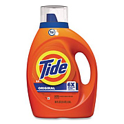 Tide HE Laundry Detergent, Original Scent, Liquid, 64 Loads, 80 oz Bottle, 4/Carton (12110CT)