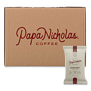 PapaNicholas Coffee Premium Coffee, French Roast, 18/Carton (25183)