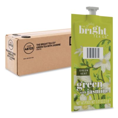 FLAVIA The Bright Tea Co. Green with Jasmine Tea Freshpack, 40/Carton (48723)