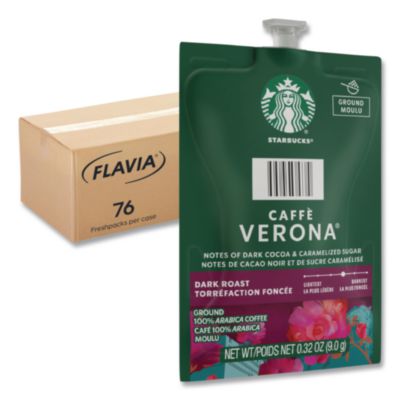FLAVIA Starbucks Caffe Verona Coffee Freshpack, 76/Carton (48104)