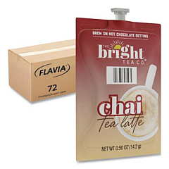 FLAVIA The Bright Tea Co. Chai Tea Latte Freshpack, 72/Carton (48055)