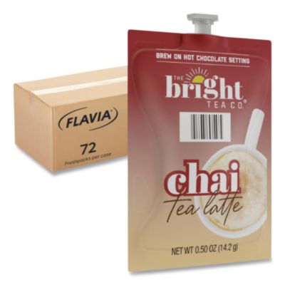 FLAVIA The Bright Tea Co. Chai Tea Latte Freshpack, 72/Carton (48055)