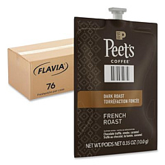 FLAVIA Peet's French Roast Coffee Freshpack, 76/Carton (48036)