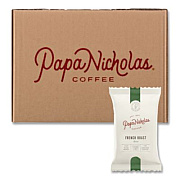 PapaNicholas Coffee Premium Coffee, Decaffeinated French Roast, 18/Carton (25186)