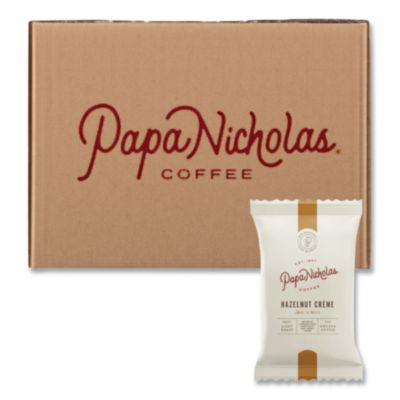 PapaNicholas Coffee Premium Coffee, Hazelnut Creme, 18/Carton (25187)