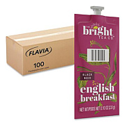 FLAVIA The Bright Tea Co. English Breakfast Black Tea Freshpack, 100/Carton (48027)