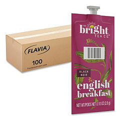 FLAVIA The Bright Tea Co. English Breakfast Black Tea Freshpack, 100/Carton (48027)
