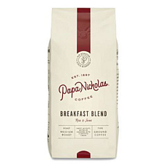PapaNicholas Coffee Premium Coffee, Whole Bean, Breakfast Blend (32006)